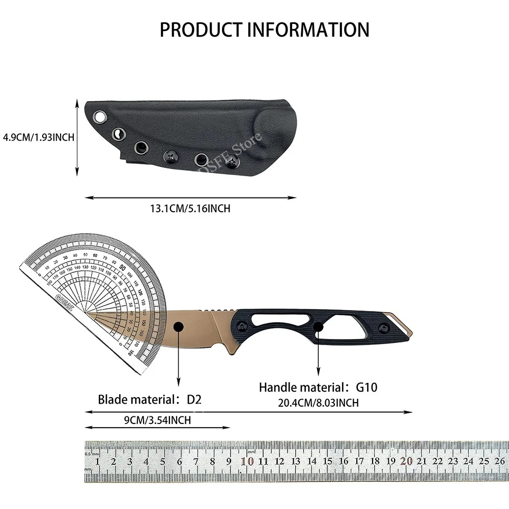 Multi-Purpose Wilderness Activ - огляд і ціна Bushcraft Knife Fixed
