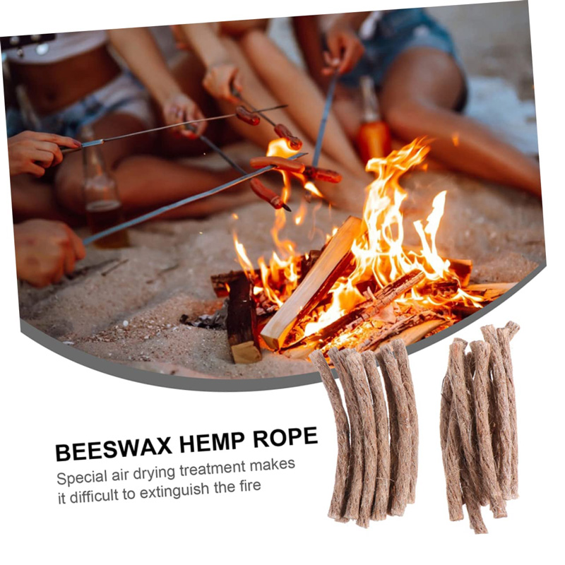 12/24Pcs Survival Wick Hemp Co - огляд і ціна Fire Starting Kit