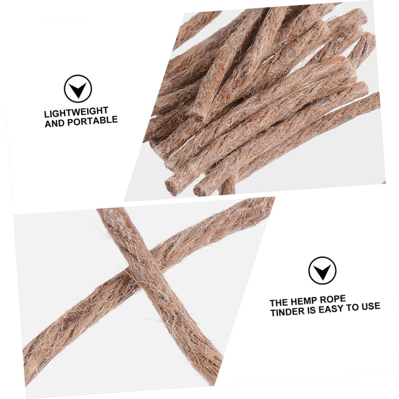 12/24Pcs Survival Wick Hemp Co - огляд і ціна Fire Starting Kit
