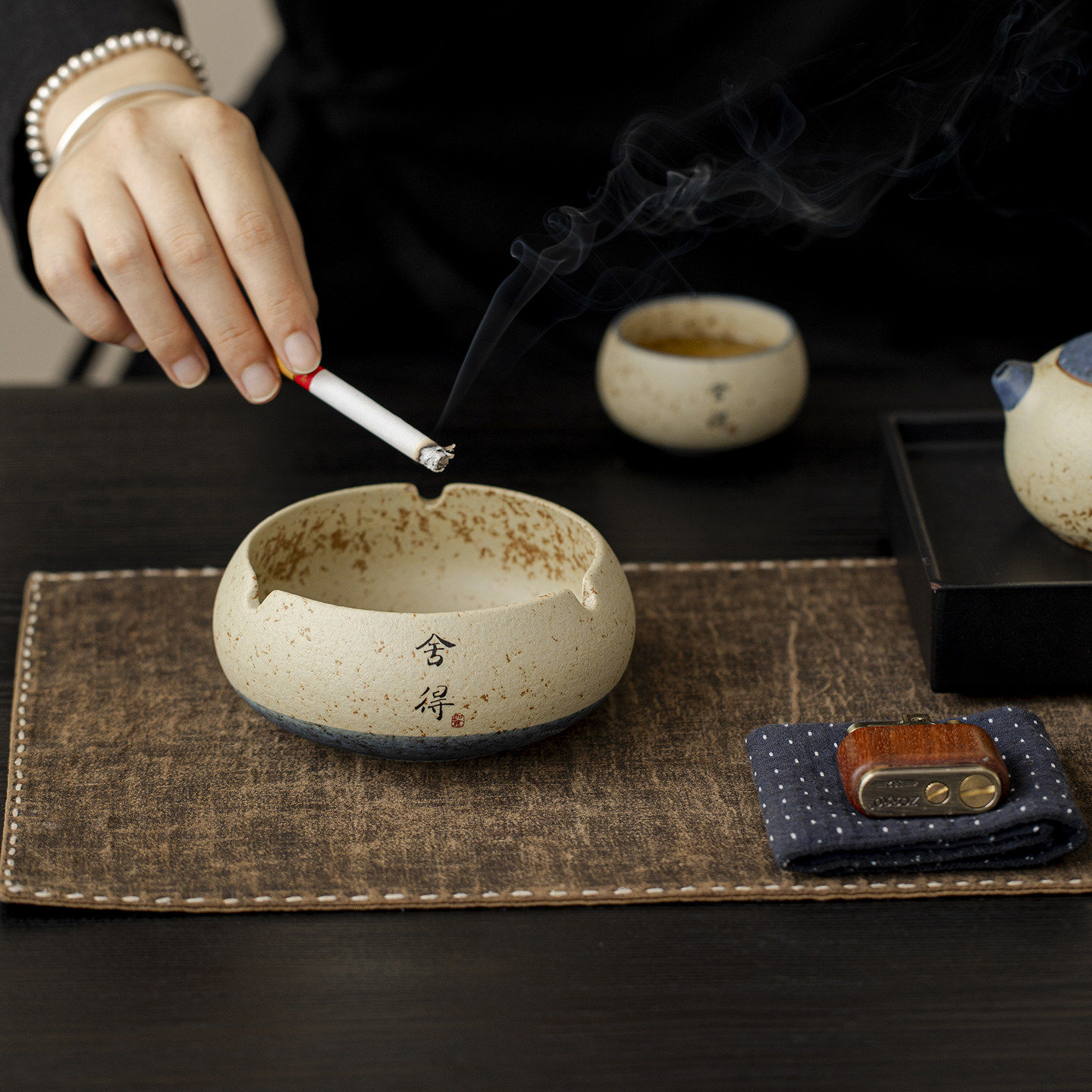 Flint Red Ceramic Ashtray Anti - огляд і ціна Fire Starting Kit