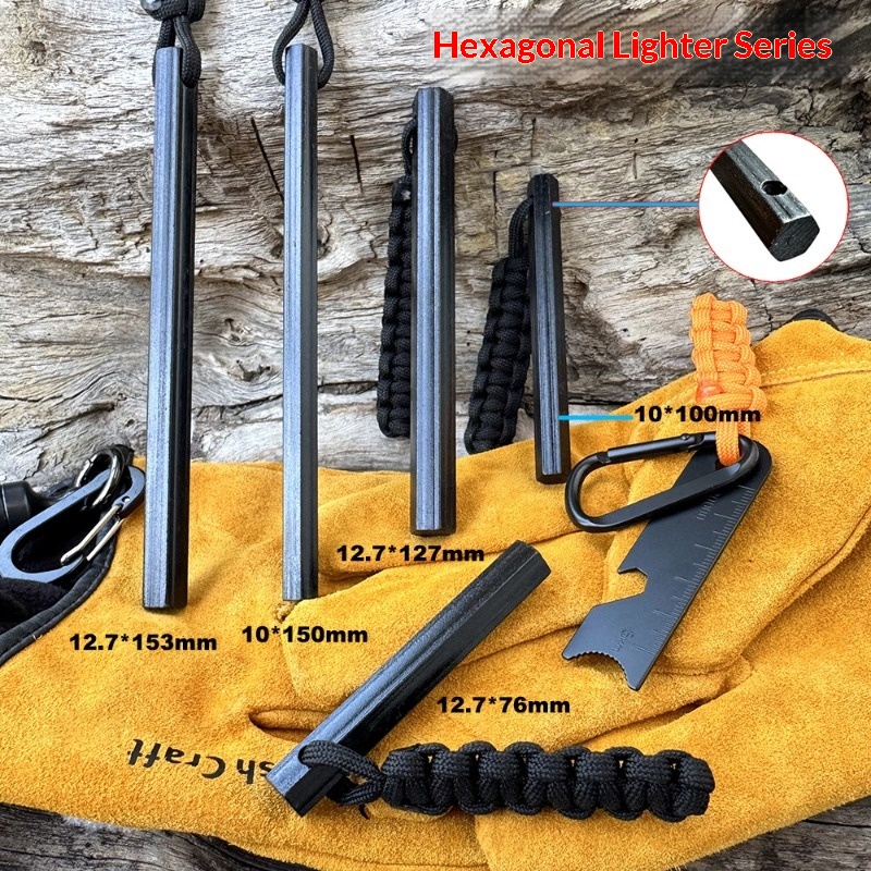 Hand Woven Rope Hexagonal Flin - огляд і ціна Fire Starting Kit