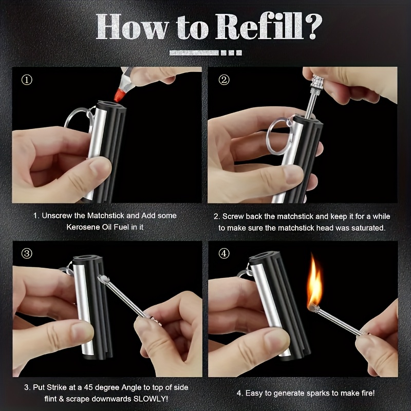 1-5 pack match lighter, flint  - огляд і ціна Fire Starting Kit
