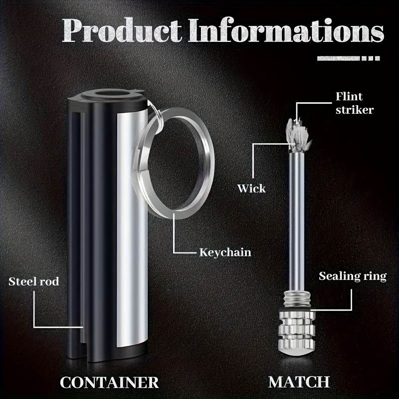 1-5 pack match lighter, flint  - огляд і ціна Fire Starting Kit