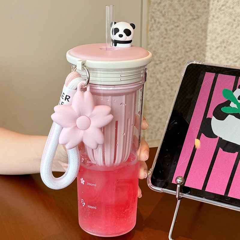 650ml Kawaii Water Bottle With - огляд і ціна Water Purification Straw
