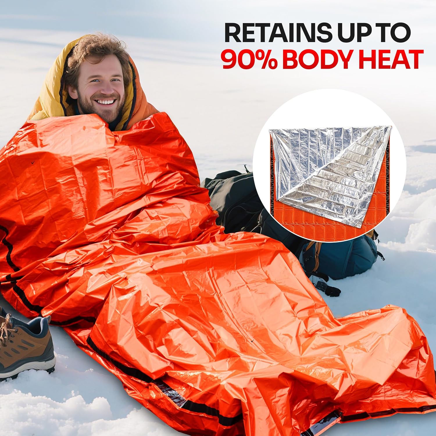 Emergency Sleeping Bag for Sur - огляд і ціна Emergency Mylar Tent