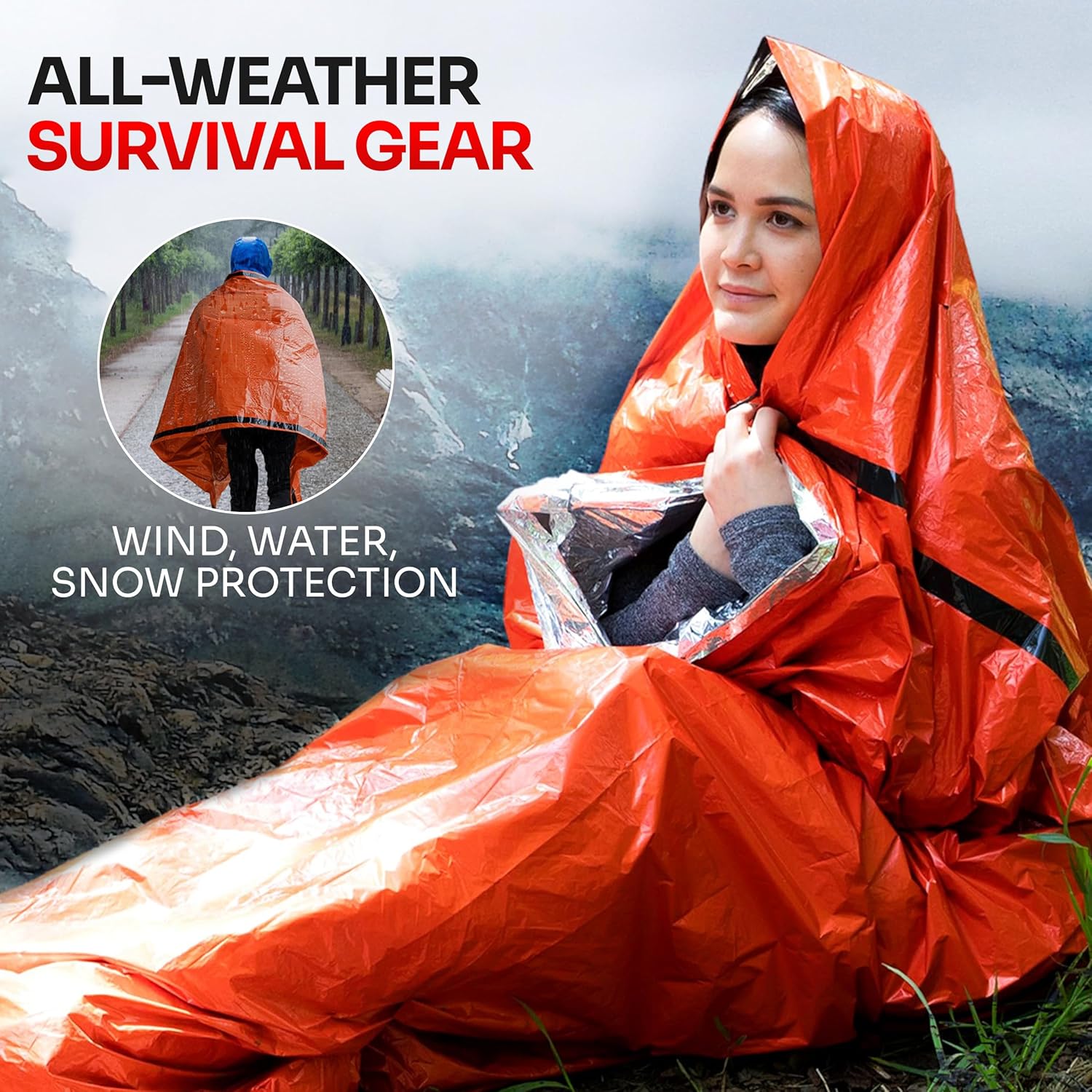 Emergency Sleeping Bag for Sur - огляд і ціна Emergency Mylar Tent